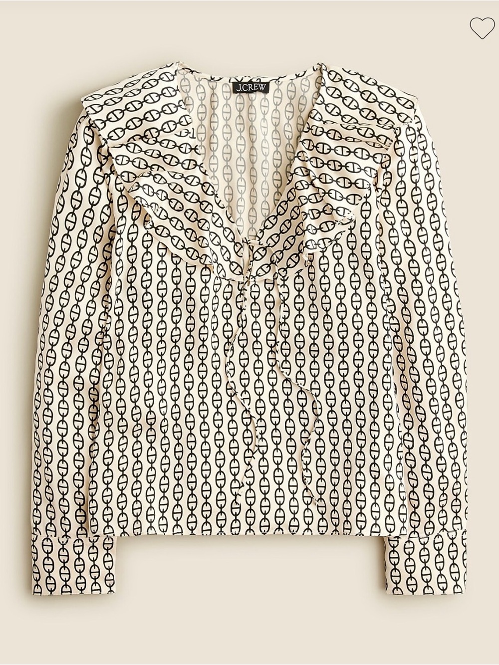 NWT J. Crew Goldie Top in Chain Print Size XS